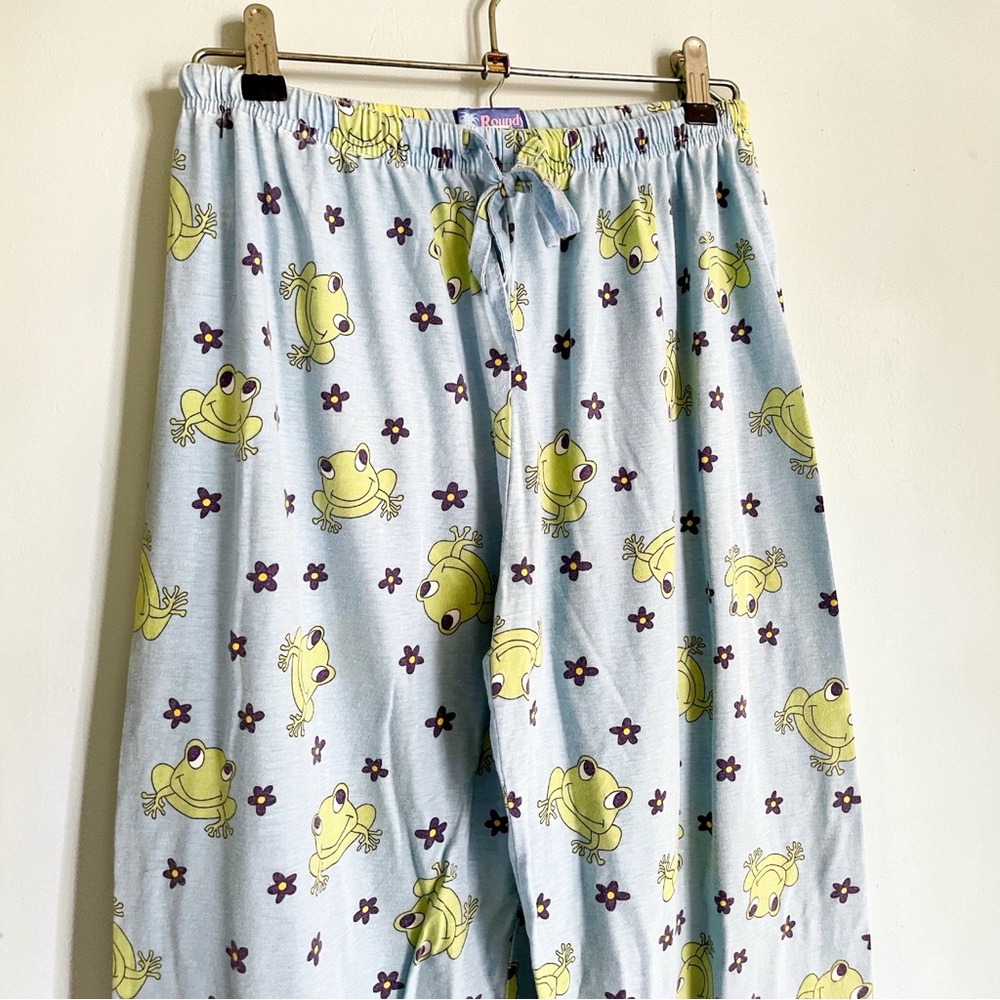 Vintage Frog Print Pajama Pants - Picture 4 of 5